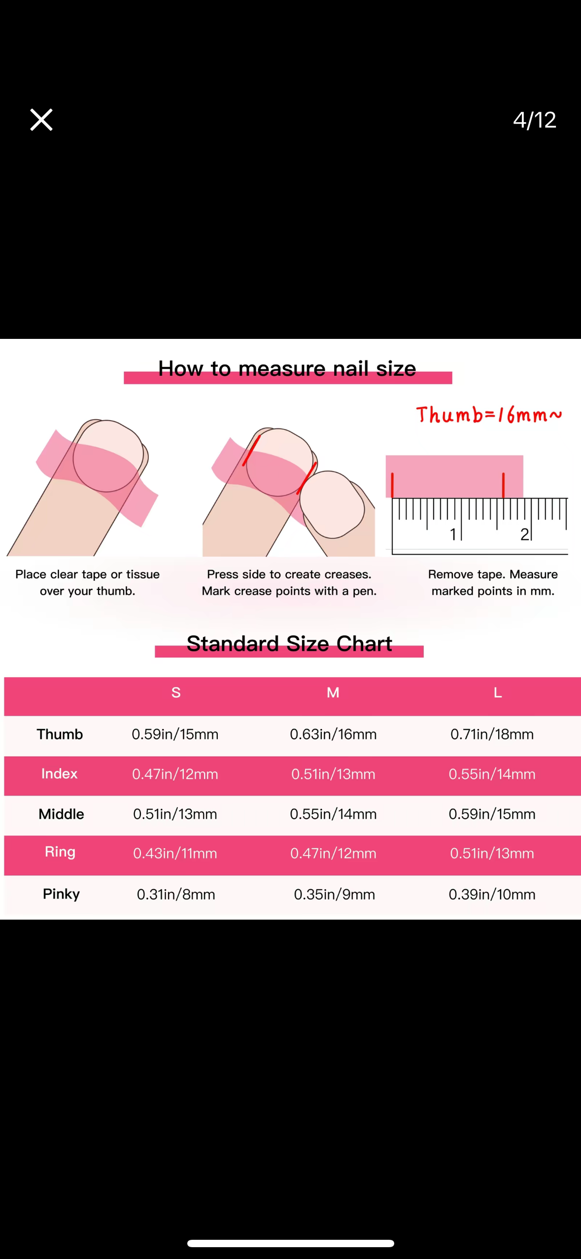 “Pink Holiday” Handmade Press-on nail