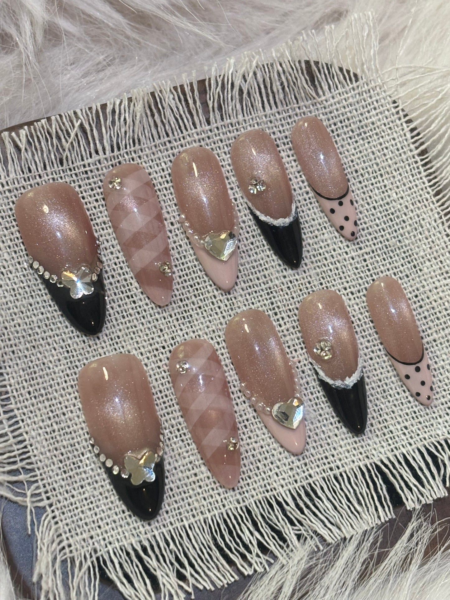 “Pink Dream” Handmade Press-on nail