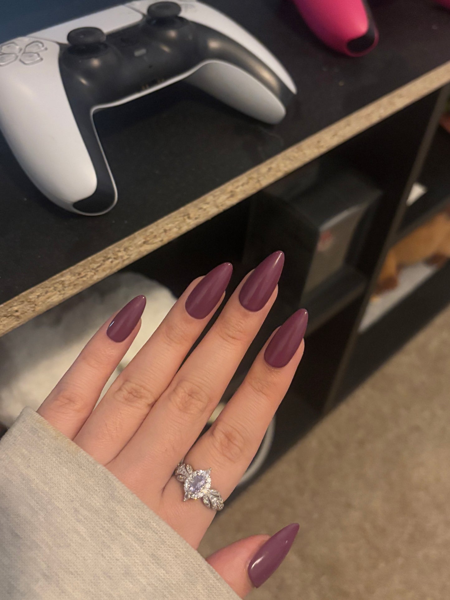 “Plum💜” Handmade Press-on nail