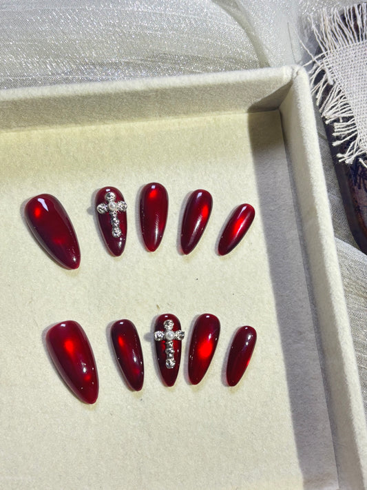 “Bloody Mary” Handmade Press-on nail