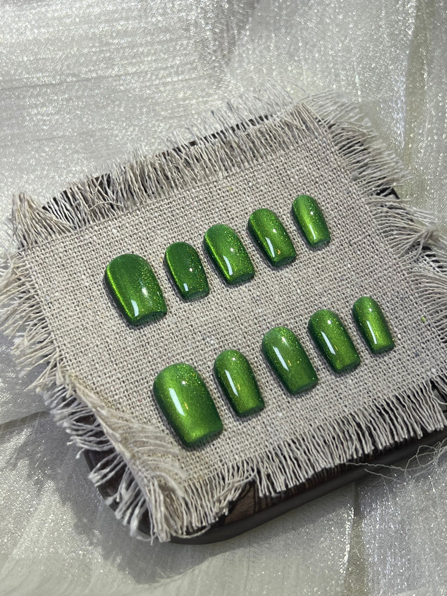 “Grass🌿” Handmade Press-on nail