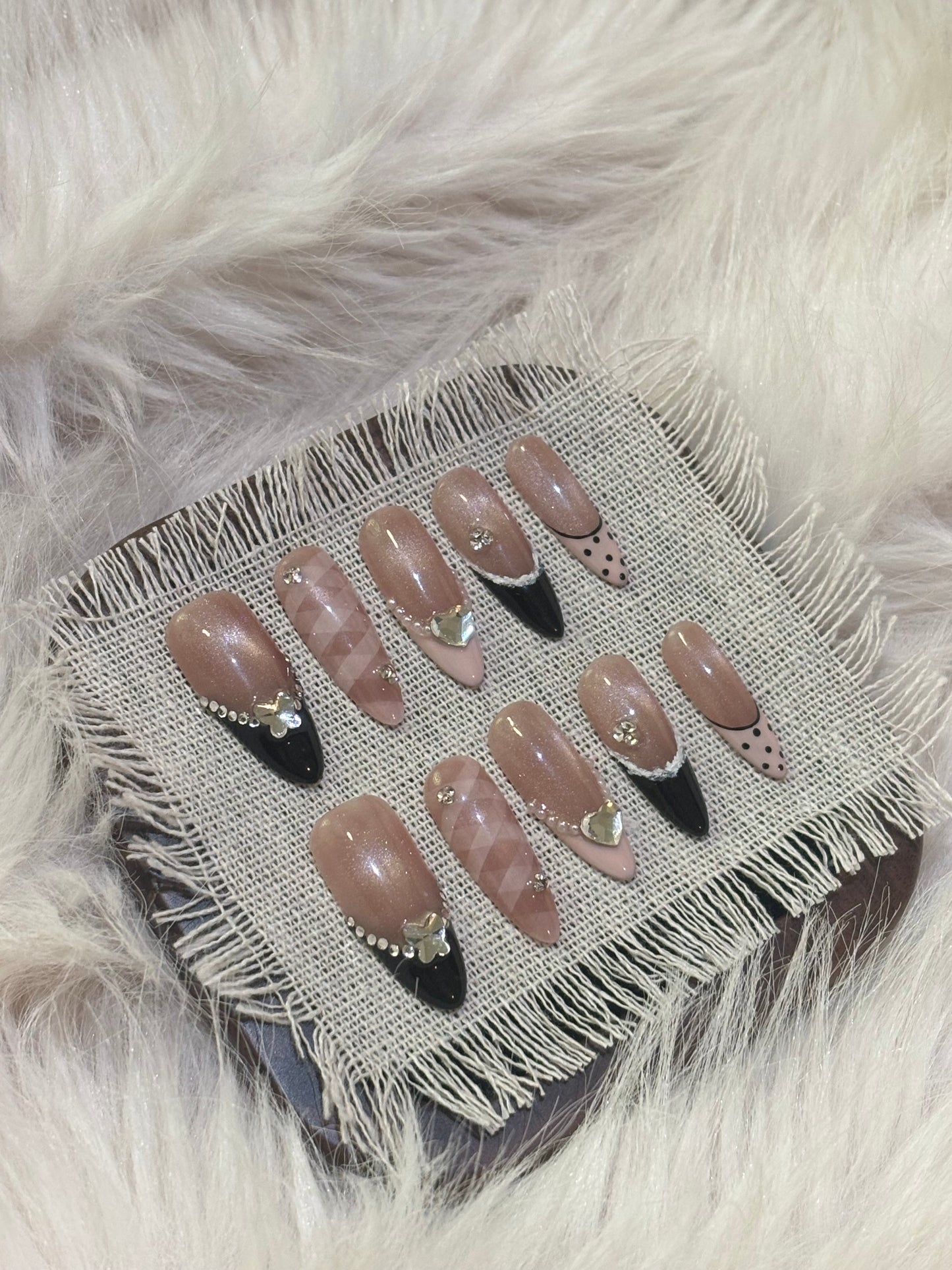 “Pink Dream” Handmade Press-on nail